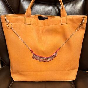 Decorative Chain to go on any bag or purse. Pink and Silver